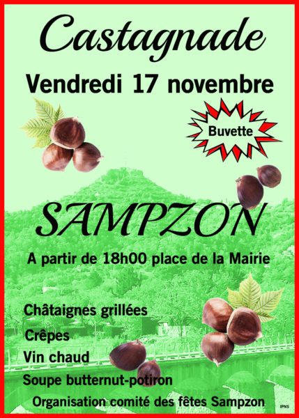 Affiche castagnade 17-11-2023