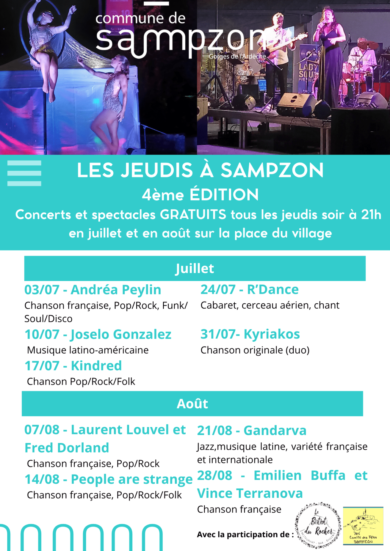 JEUDIS A SAMPZON 2025